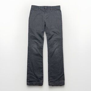 Y2K Volcom Pants Boy 26 / 12 Gray Straight Leg Flat Front Eco Repreve Skater